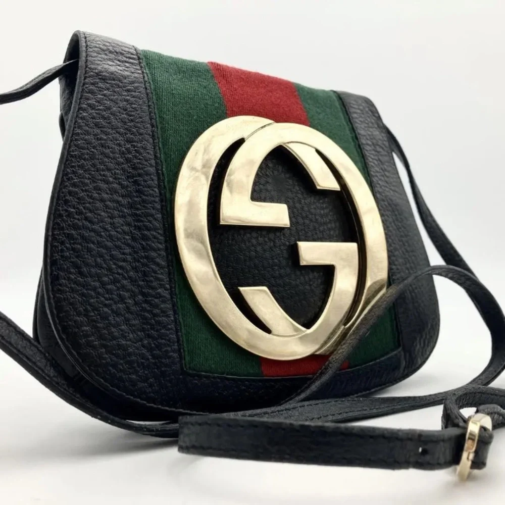 GUCCI Soho Interlocking G sherry line crossbody - Picture 2 of 11